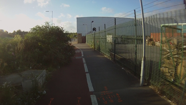 The photo for Overgrown shrubs on Penistone Road cycle path.